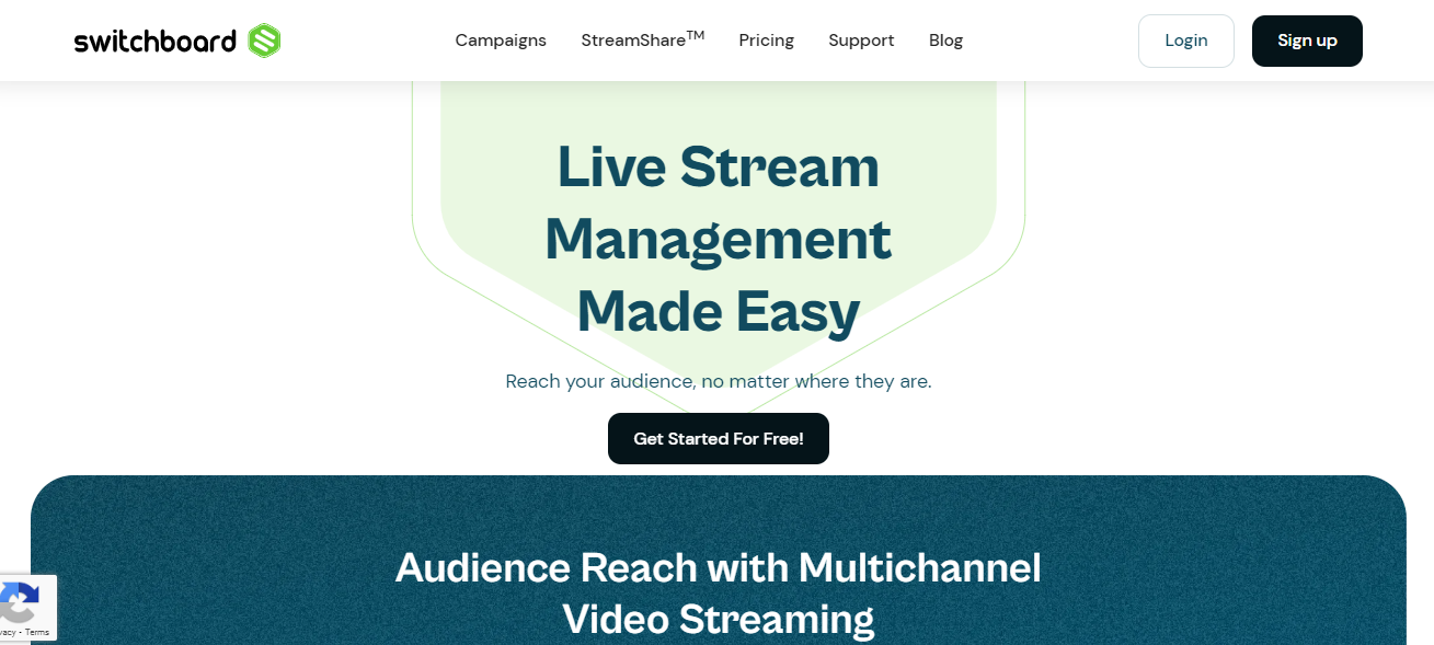 Switchboard Live official homepage