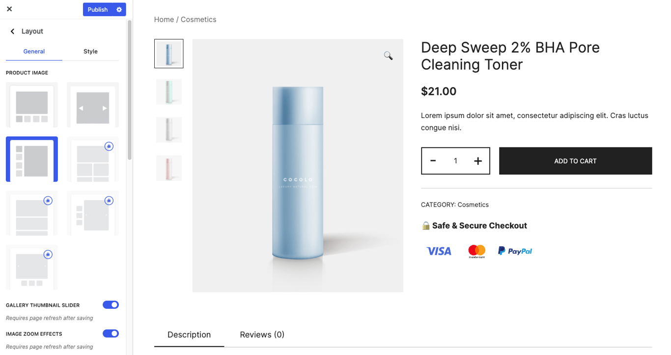 Customizing Botiga's product page in WordPress