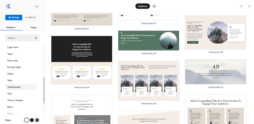 Kadence Design Library