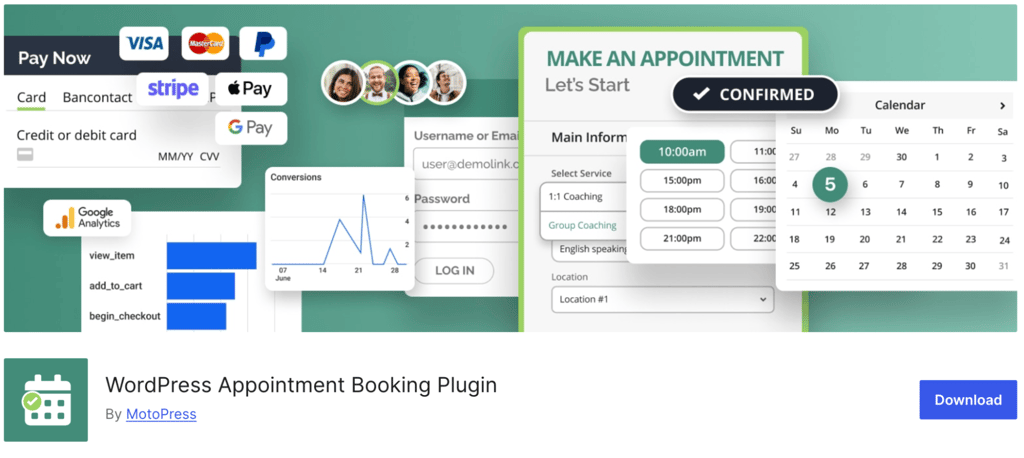 MotoPress Appointment Booking plugin banner