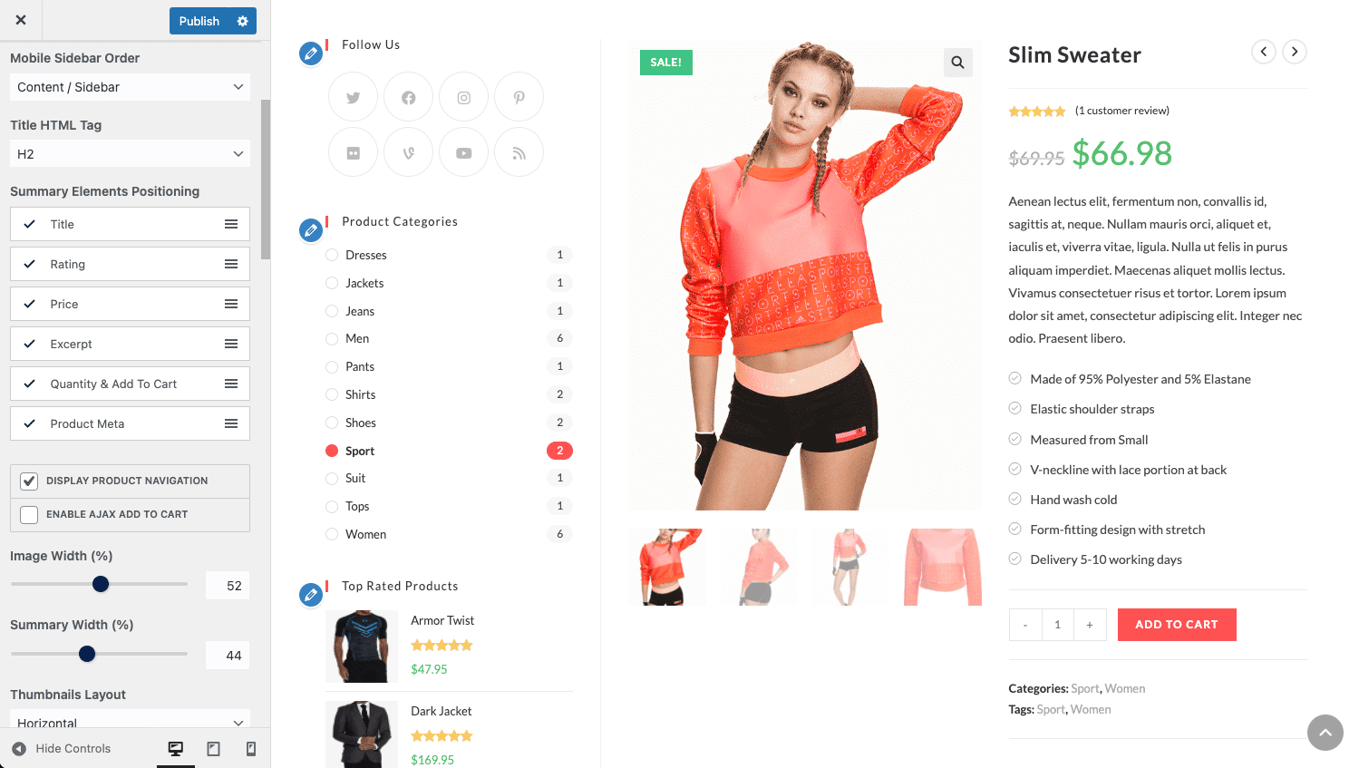 Customizing OceanWP WordPress theme in Customizer