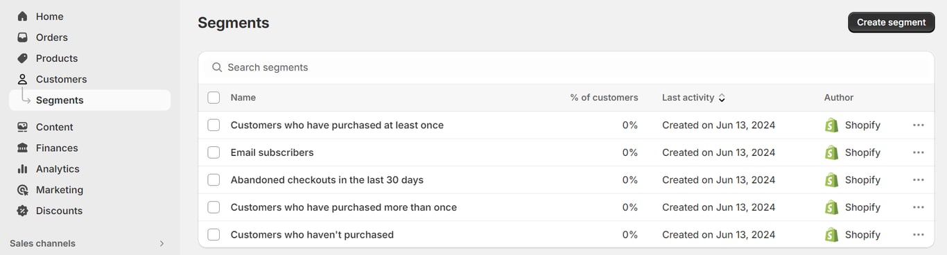 Customer segmentation on Shopify