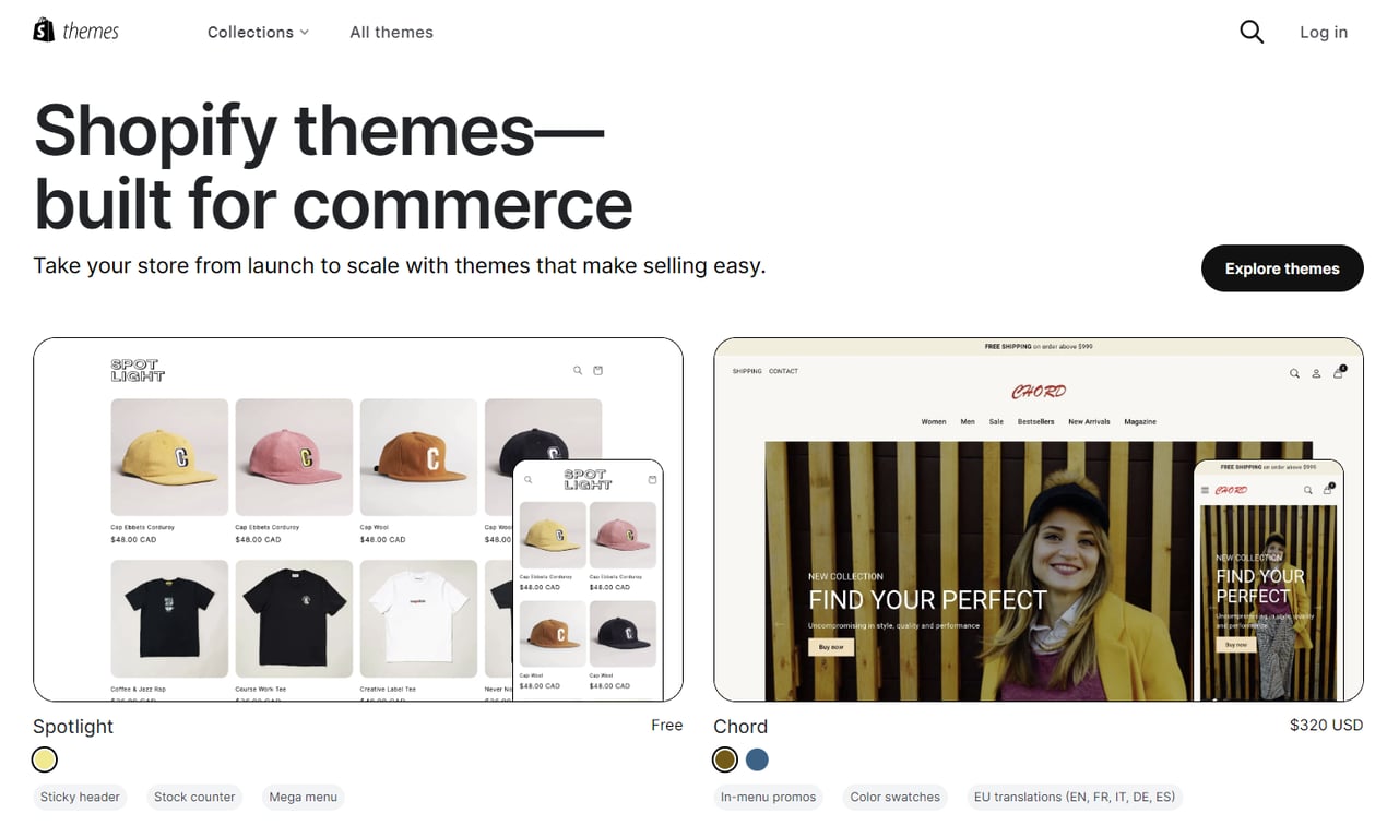Shopify Theme Store