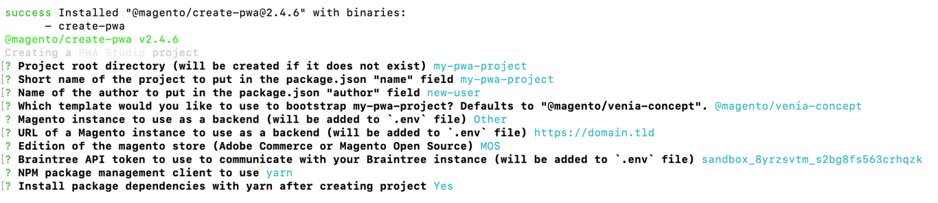 Magento PWA Studio project preliminary questions