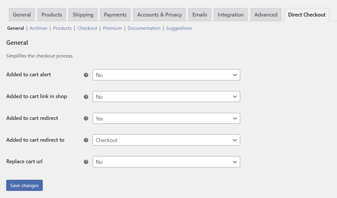 Enabling direct checkout in WordPress using WooCommerce Direct Checkout