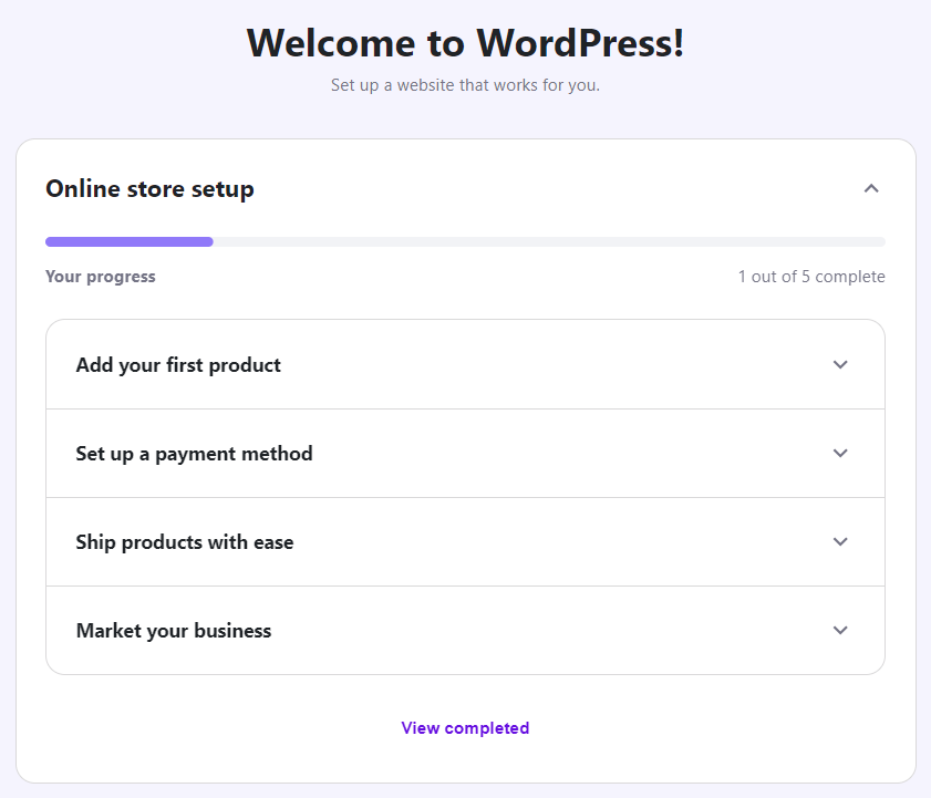 WooCommerce setup checklist by Hostinger