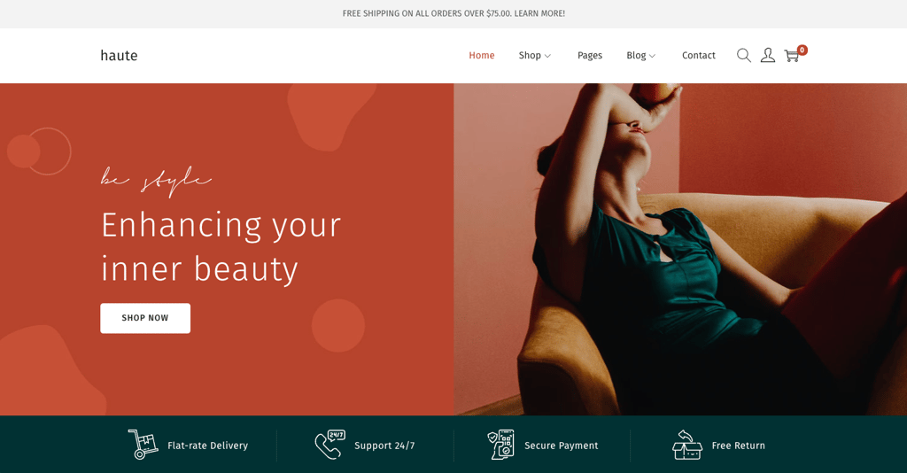 Woostify demo page