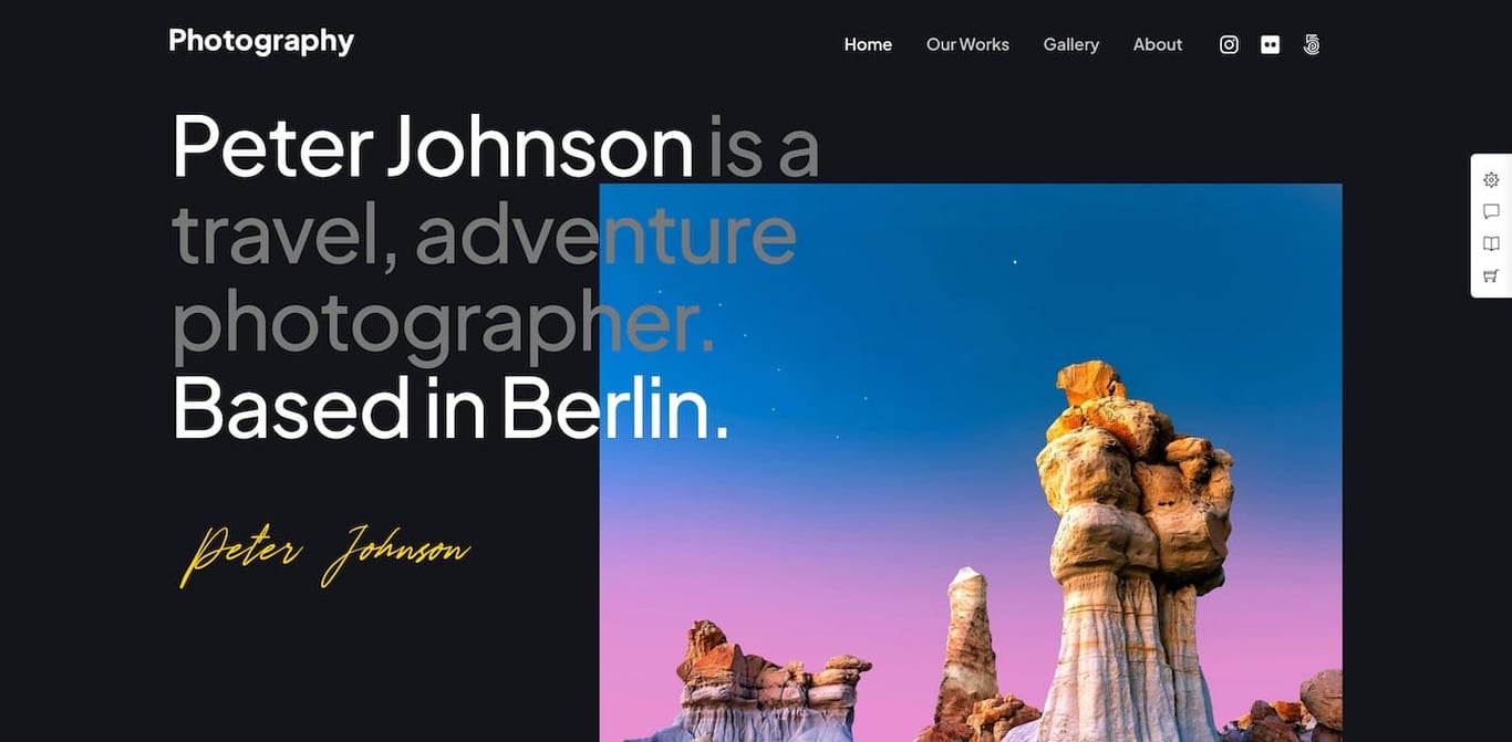 photography WordPress theme