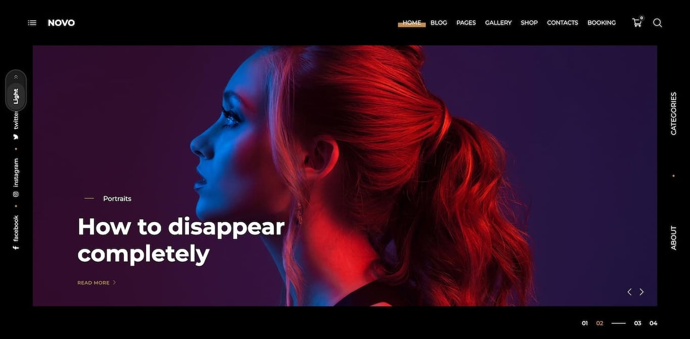 novo WordPress theme