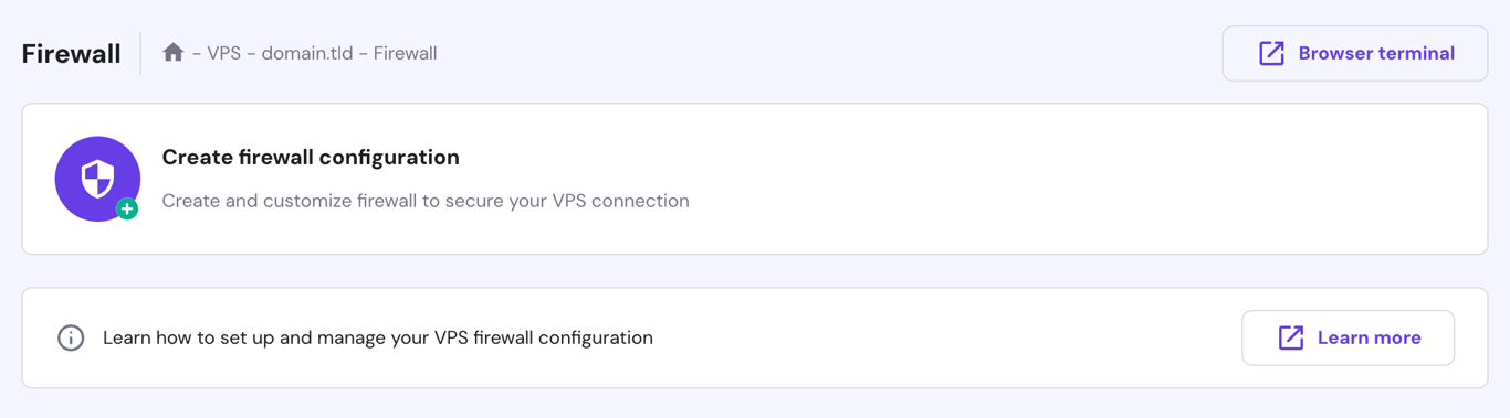 The Malware Scanner menu on hPanel
