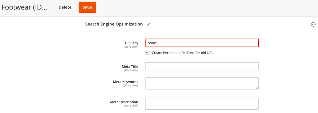 The URL Key field in Magento