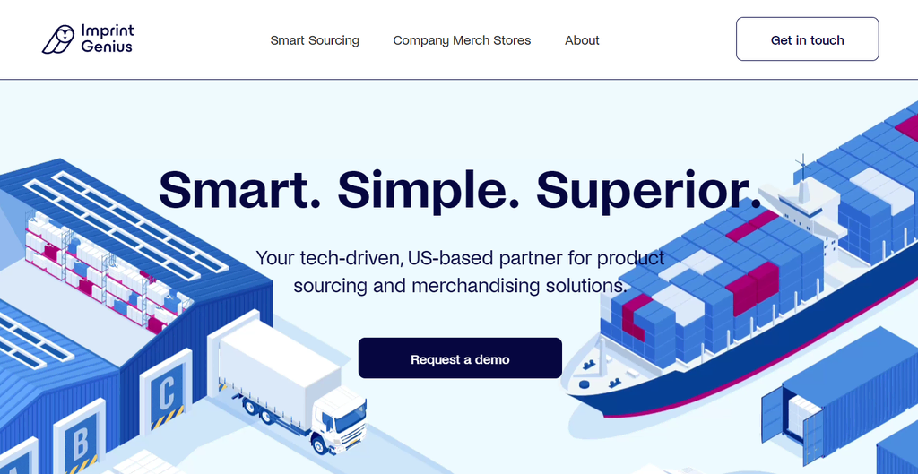 Imprint Genius homepage
