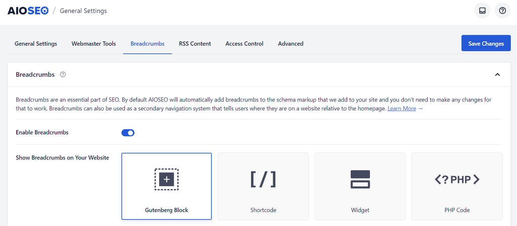 The breadcrumb navigation menu on eBay's website