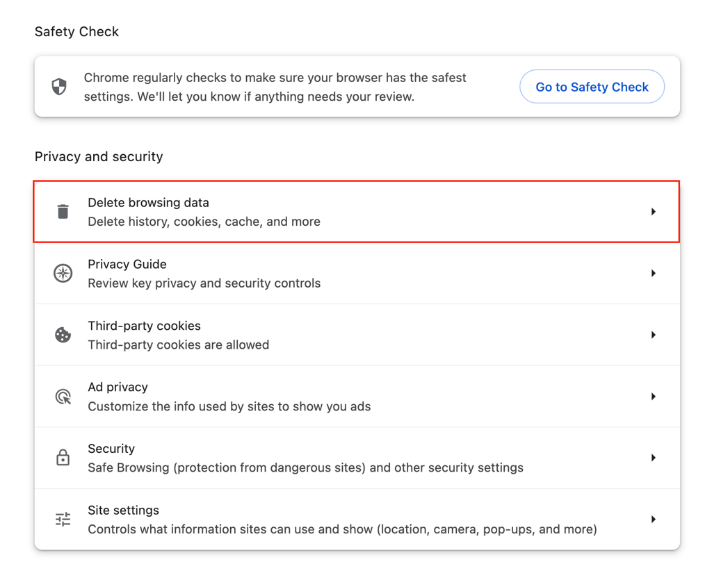 google-chrome-privacy-and-security-delete-browsing-data-highlighted