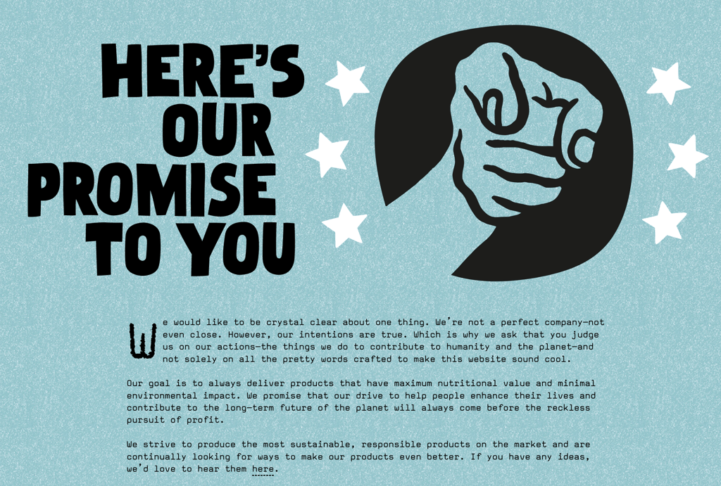 Oatly brand message homepage