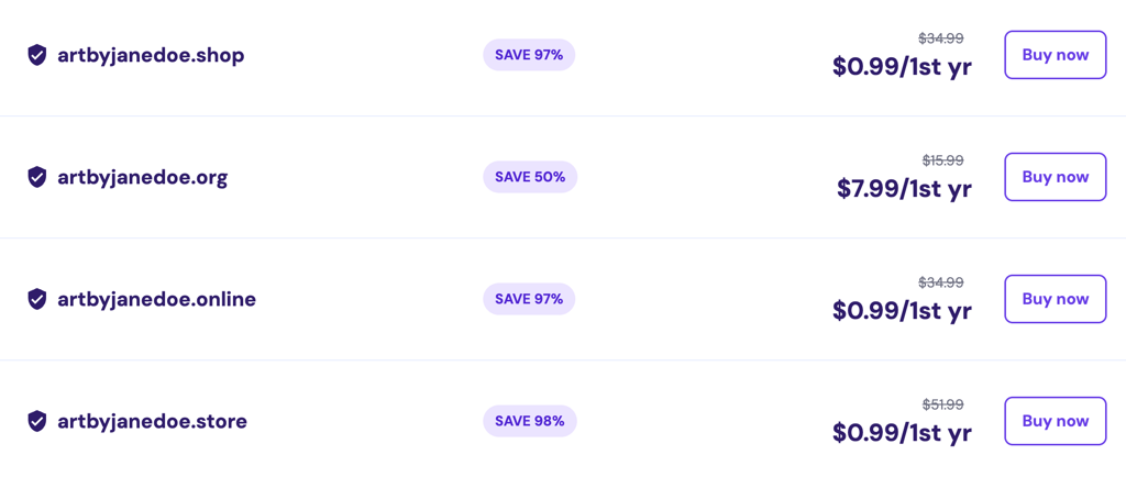 Choosing a domain for your website using Hostinger