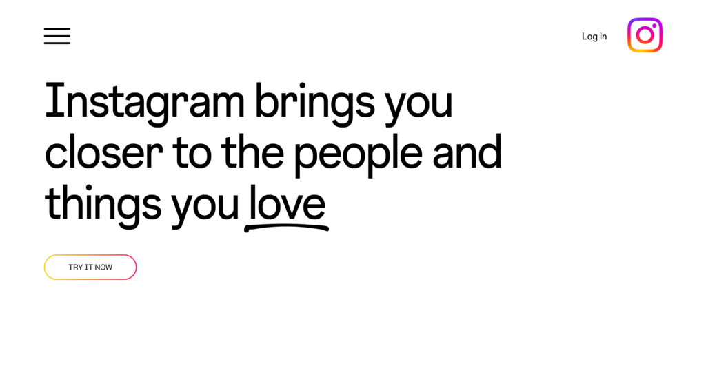 Instagram homepage