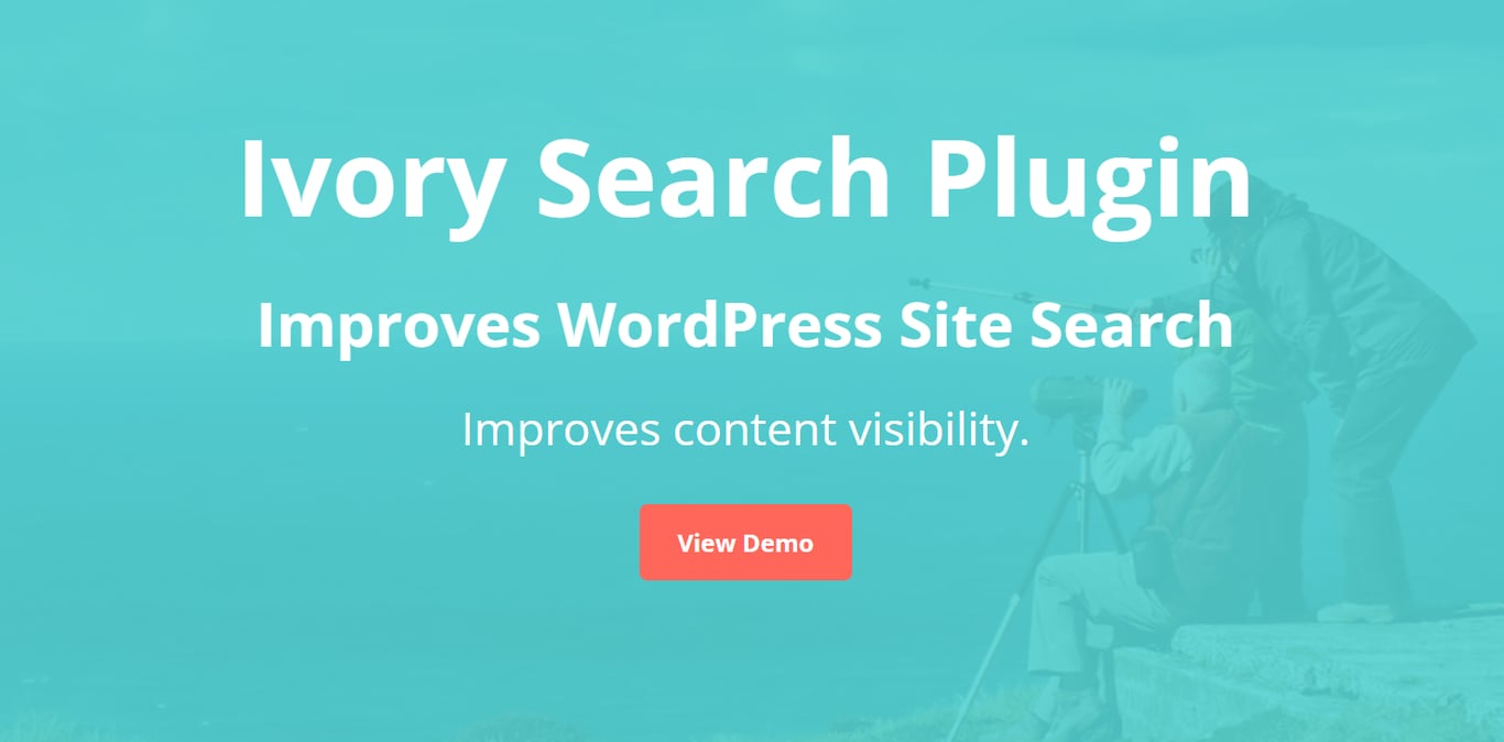 The Ivory Search plugin's website homepage