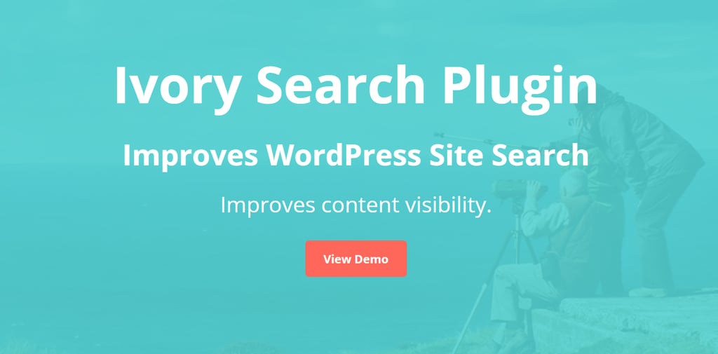 The Ivory Search plugin's website homepage