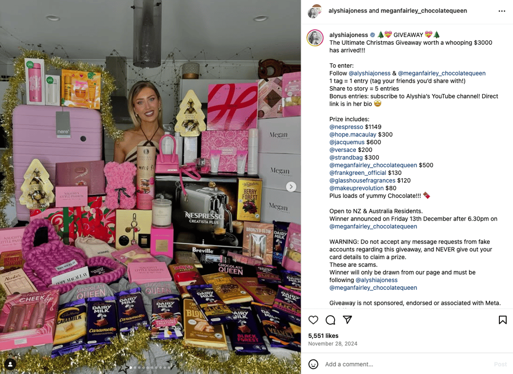 Alyshia Jones-Mathie's giveaway post