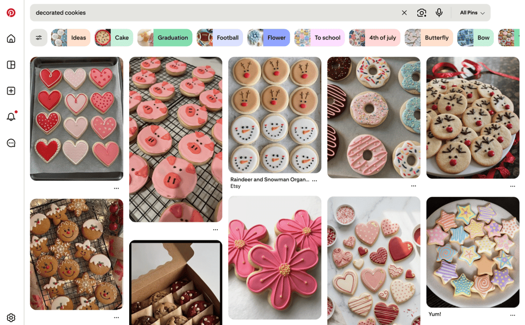 Decorated cookies inspiration on Pinterest