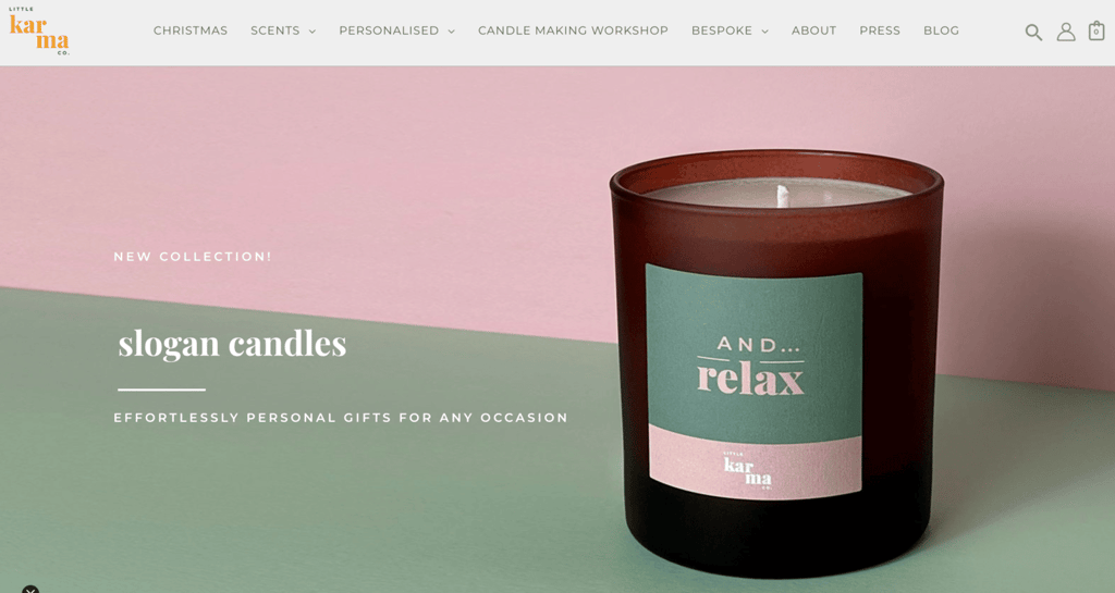 Product page of Little Karma Co.
