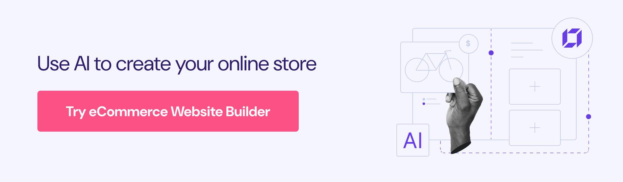 Hostinger website builder ecommerce shop cta banner
