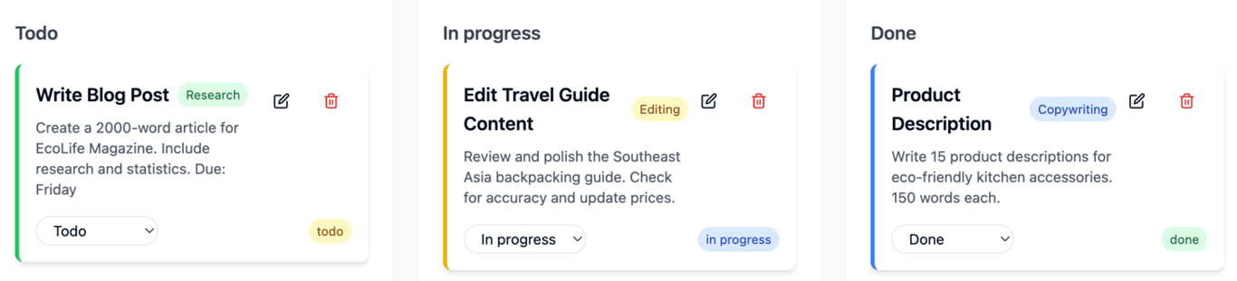 Task management web app within Hostinger Horizons
