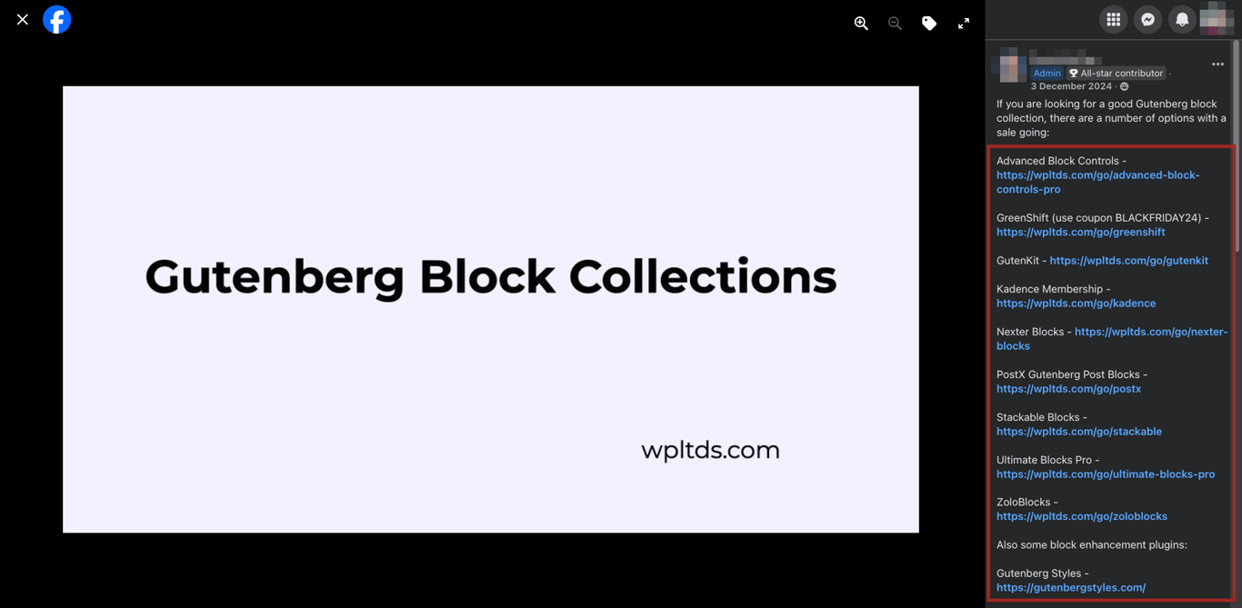 Share affiliate links on social media platforms