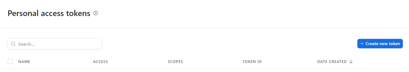 Setting permissions in a new Airtable token
