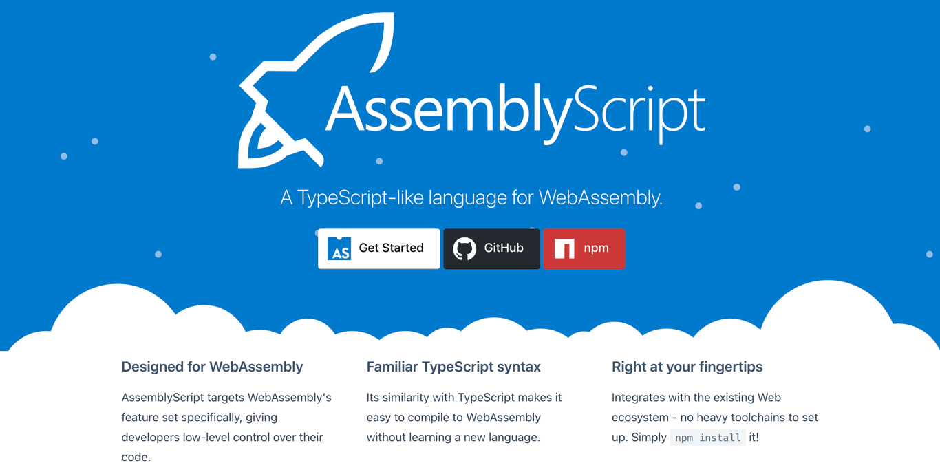 AssemblyScript's homepage
