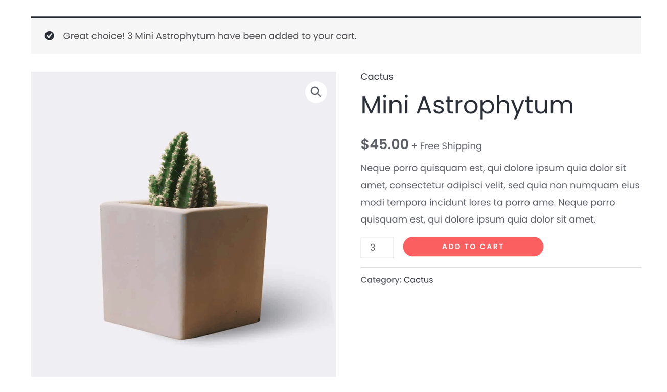Custom "Product add to cart" message for multiple items created with WooCommerce hooks