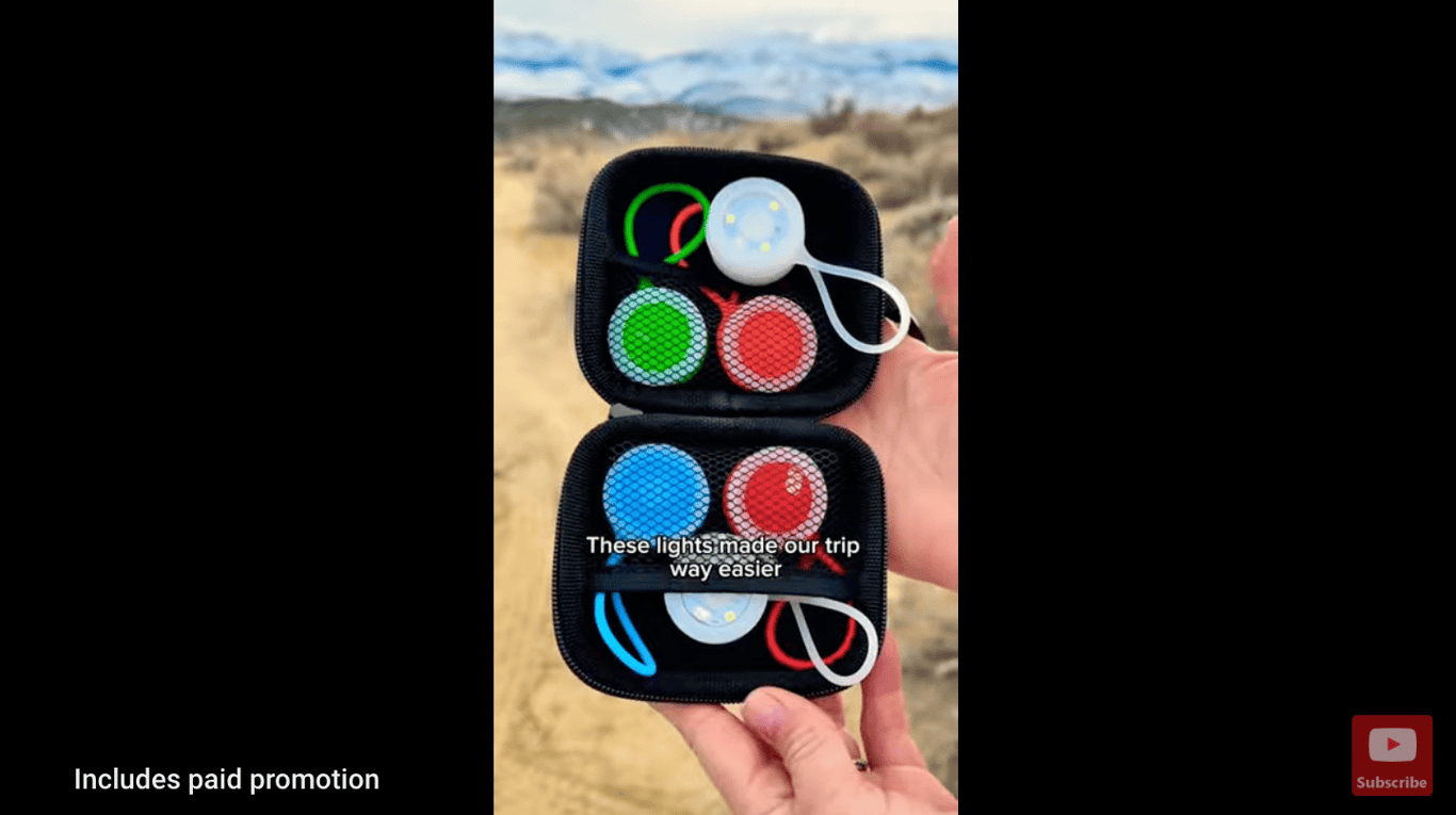 Video promoting Darkwing Technology lights