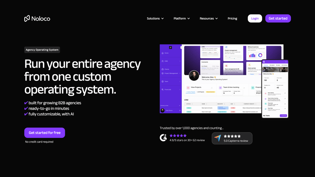 Noloco's home page