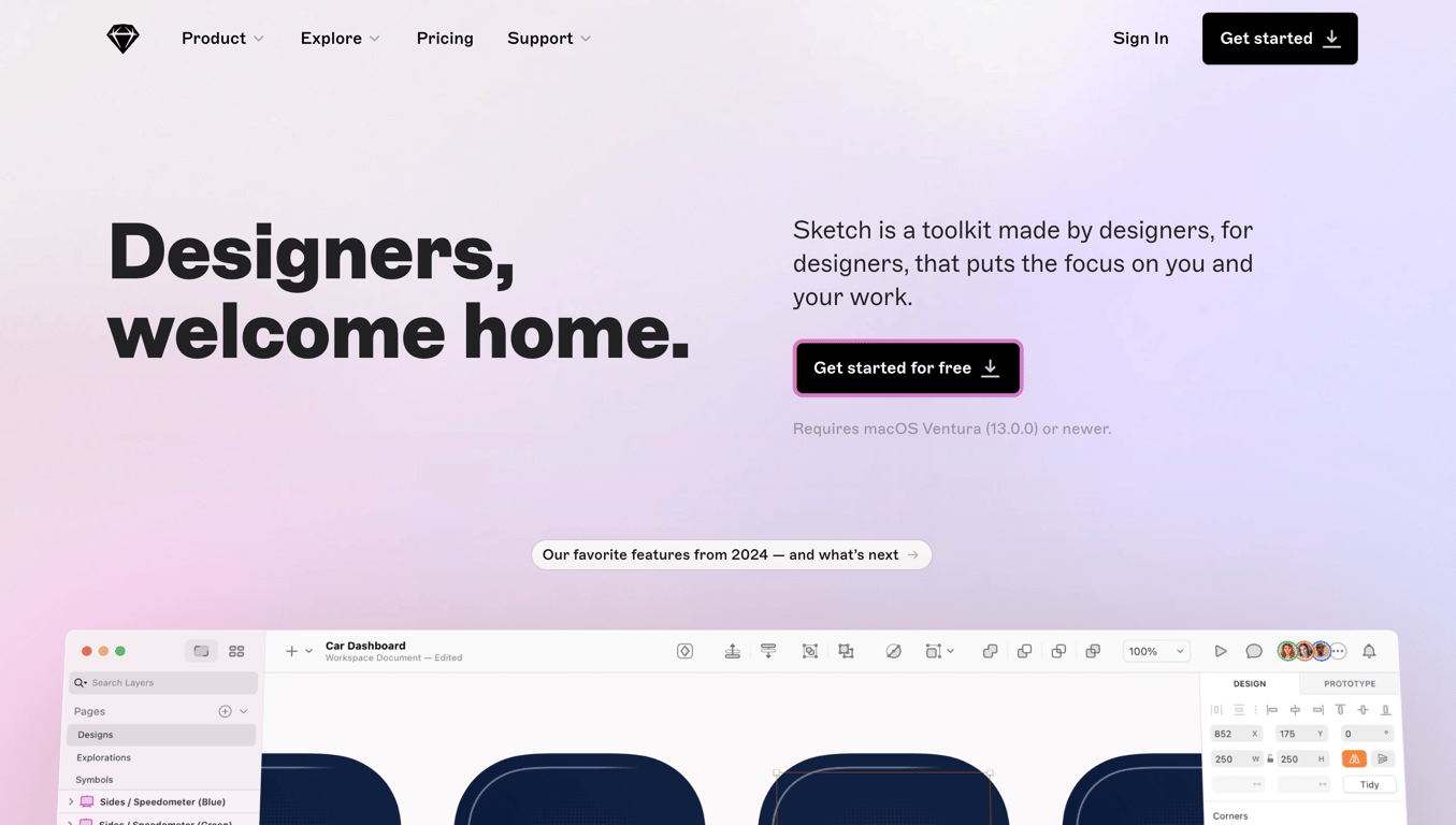 sketch homepage