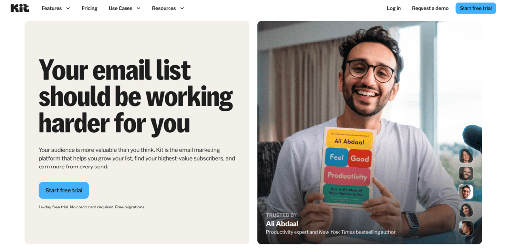Kit homepage