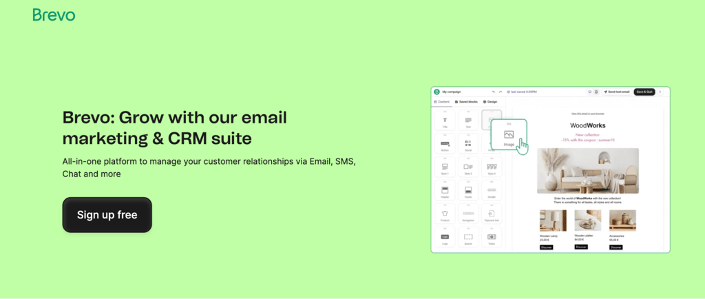 Brevo homepage
