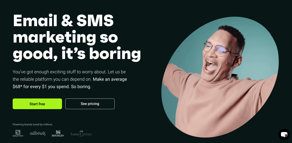Omnisend's homepage