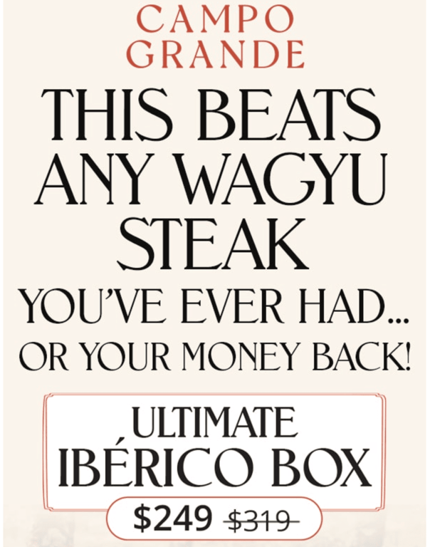 Campo Grande promotional email showing headline