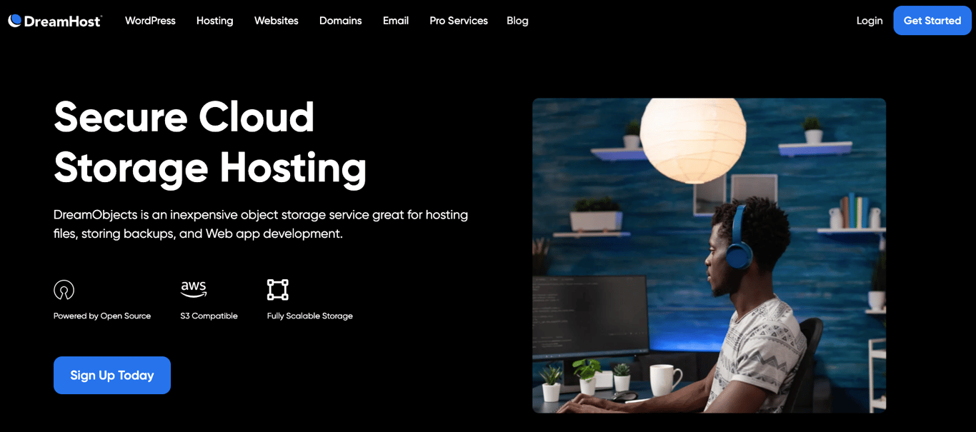 DreamHost landing page