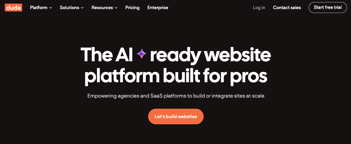 Duda website builder