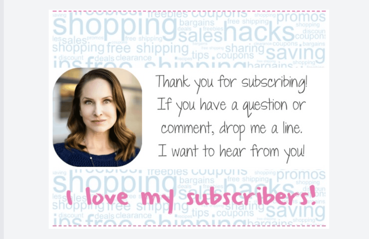 My Bargain Buddy email marketing campaign showing invitation to reply