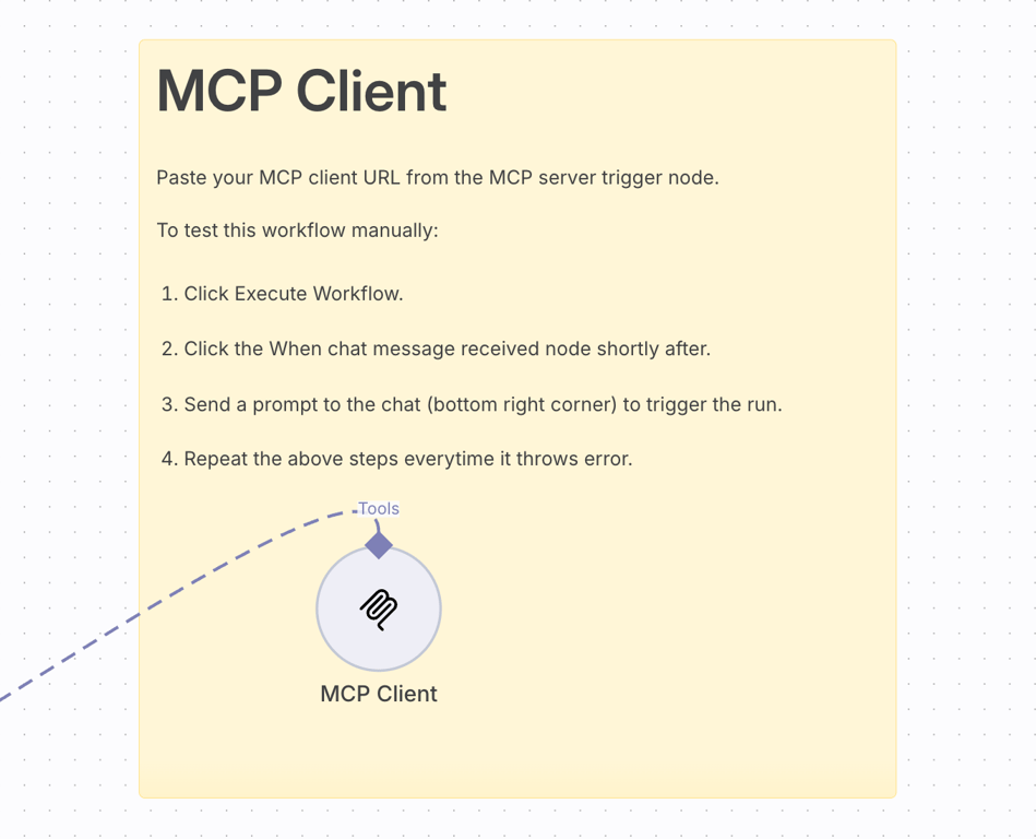 n8n's Sticky Note used for workflow comments.