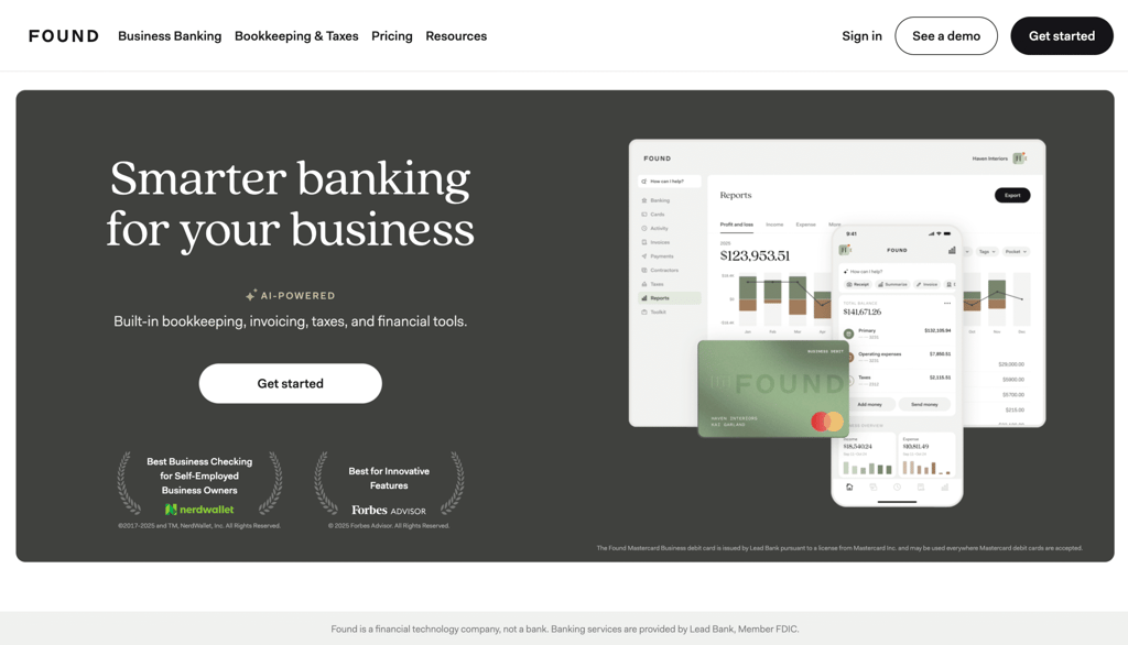 Found landing page