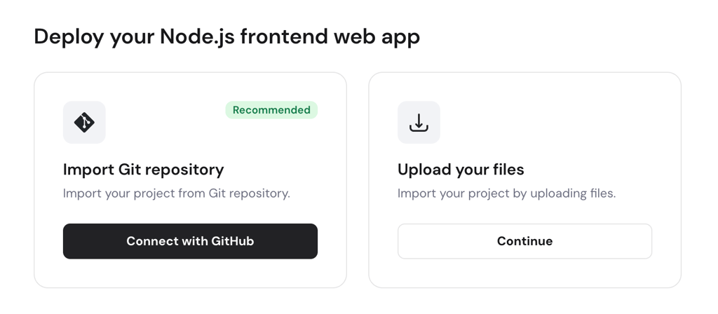 Hostinger cloud front-end hosting deployment options