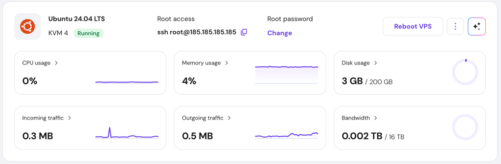 Hostinger cloud front-end hosting deployment options