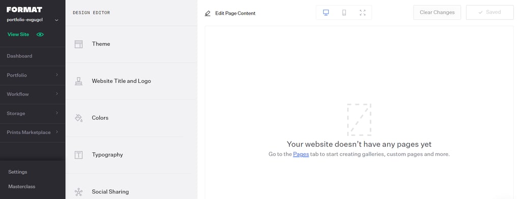 Format interface