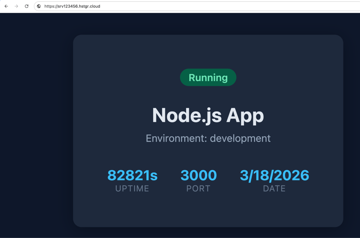 chrome-node-js-application The Node.js application in the browser
