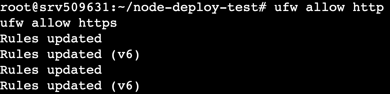 terminal-ufw-allow-http-ufw-allow-https The ufw allow http and ufw allow https commands' output in the terminal