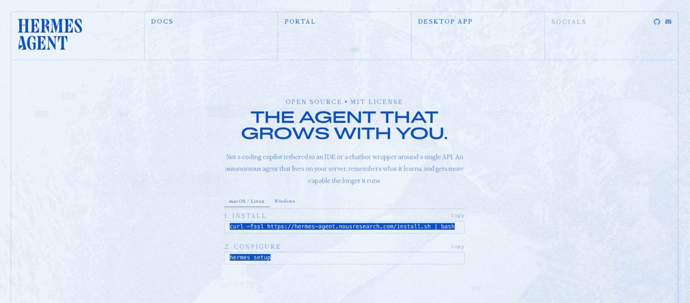 OpenClaw alternatives - Hermes Agent